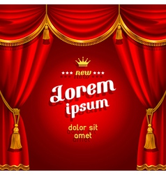 Curtain vector image