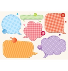 Set of speech bubbles vector image