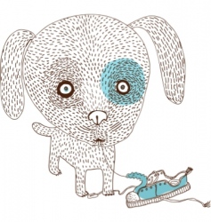 Bad dog vector image
