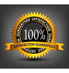 Fatisfaction guaranteed label vector image