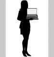 Business woman vector image