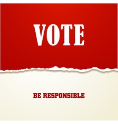 Vote vector image