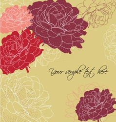 Pattern roses vector image