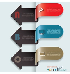 Modern template business infographics with arrows vector image