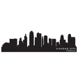 Kansas City Missouri skyline vector image