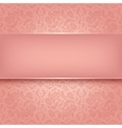 Decorative pink ornament vector image