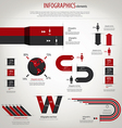 Retro infographics vector image