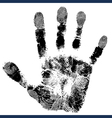 Print palm vector image