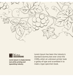 Wine list vector image