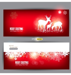 Elegant Christmas banners vector image
