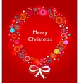 Christmas wreath card template Christmas wreath card template vector image