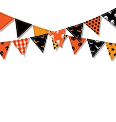Halloween Bunting Flags vector image