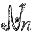Letter N n vector image