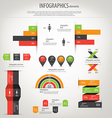 Retro infographics vector image