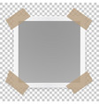 Photo frame concept isolated on transparent vector image