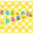 Hanging Easter egg background vector image