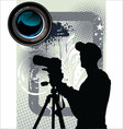 Photographer background Photographer background vector image