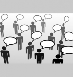 Speech bubble communicatio vector image