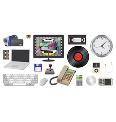 Electronic device and media vector image