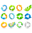Colorful 3d arrows vector image