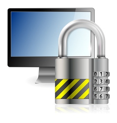 Safe Computer Concept vector image