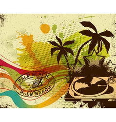 Retro concert poster vector image