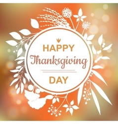 Happy Thanksgiving card design vector image