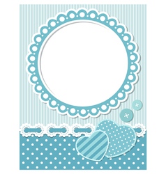 Retro scrapbook frame vector image