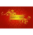 Vegetative gold ornament vector image