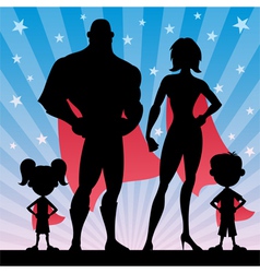 Superhero Family vector image