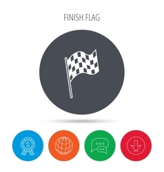 Race track with start and finish line top view Vector Image