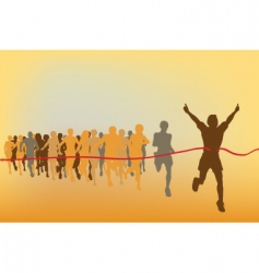 Race winner vector image