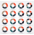Circle arrows for business infographic diagram vector image