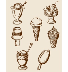 Ice cream vector image
