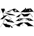 Roofs vector image