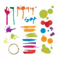 Colorful stains vector image