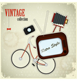 Retro poster vector image