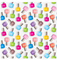 Seamless nail polish pattern vector image