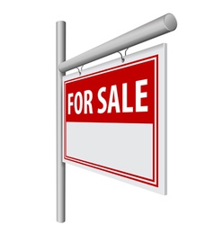 Board with word for sale vector image