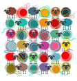 Knitting Yarn Balls vector image