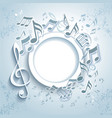 Abstract music frame vector image