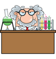 Scientist cartoon vector image