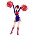 Cheerleader vector image