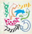 Arrow doodle vector image