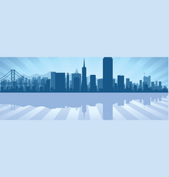 San francisco skyline vector image
