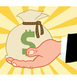 Bussines Hand vector image