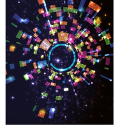 Abstract perspective circle vector image