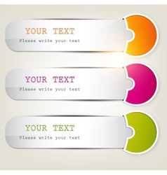 Bookmarks set vector image