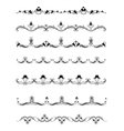 Set of calligraphic design elements and page decor vector image