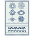 Pattern for currency certificate or diplom vector image